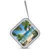FekiLoot Green Palm Trees Ocean CD Case Portable DVD Case Holder Large Storage Disc Wallet Bag 40 Capacity Hard Plastic Disc Cases Storage Binder DVD Case Wallet for Car Home Travel view 3