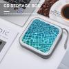 FekiLoot Blue Aqua Pool Water CD Case Portable DVD Case Holder Large Storage Disc Wallet Bag 40 Capacity Hard Plastic Disc Cases Storage Binder DVD Case Wallet for Car Home Travel view 4