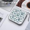 FekiLoot Hand Drawn Nautical Pattern CD Case Portable DVD Case Holder Large Storage Disc Wallet Bag 40 Capacity Hard Plastic Disc Cases Storage Binder DVD Case Wallet for Car Home Travel view 4