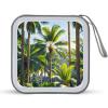FekiLoot Palm Trees CD Case Portable DVD Case Holder Large Storage Disc Wallet Bag 40 Capacity Hard Plastic Disc Cases Storage Binder DVD Case Wallet for Car Home Travel view 1