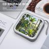 FekiLoot Palm Trees CD Case Portable DVD Case Holder Large Storage Disc Wallet Bag 40 Capacity Hard Plastic Disc Cases Storage Binder DVD Case Wallet for Car Home Travel view 4