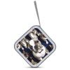 FekiLoot Cute French Bulldog CD Case Portable DVD Case Holder Large Storage Disc Wallet Bag 40 Capacity Hard Plastic Disc Cases Storage Binder DVD Case Wallet for Car Home Travel view 3