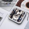 FekiLoot Cute French Bulldog CD Case Portable DVD Case Holder Large Storage Disc Wallet Bag 40 Capacity Hard Plastic Disc Cases Storage Binder DVD Case Wallet for Car Home Travel view 4