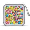 FekiLoot Sweet Candy Backdrop CD Case Portable DVD Case Holder Large Storage Disc Wallet Bag 40 Capacity Hard Plastic Disc Cases Storage Binder DVD Case Wallet for Car Home Travel view 1