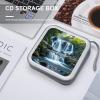 FekiLoot Waterfall Flowing Down CD Case Portable DVD Case Holder Large Storage Disc Wallet Bag 40 Capacity Hard Plastic Disc Cases Storage Binder DVD Case Wallet for Car Home Travel view 4