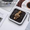 FekiLoot Music Note CD Case Portable DVD Case Holder Large Storage Disc Wallet Bag 40 Capacity Hard Plastic Disc Cases Storage Binder DVD Case Wallet for Car Home Travel view 4
