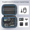 Akozon ACTION 6 Camera Carrying Case - Hard Shell Protective Storage Bag, Shockproof and Organizer for Travel and Outdoor Adventures (Nylon Polyurethane Fiber) view 4