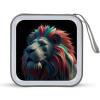 FekiLoot Abstract 3D Art Lion CD Case Portable DVD Case Holder Large Storage Disc Wallet Bag 40 Capacity Hard Plastic Disc Cases Storage Binder DVD Case Wallet for Car Home Travel view 1