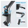 360 Fold Portable Display Stand, Aluminum Long-Arm Rotating Stand, Desktop Installation(White) view 4
