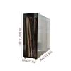 CFGH6FDF Records Acrylic Vinyl Record Display Holder with Brass Feet Home CD Album Favourites Rack Album Book view 2