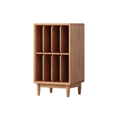 CFGH6FDF Records Floor Minimalist Wooden Vinyl Record Storage Cabinet Books Magazines Display Rack Album Book