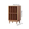 CFGH6FDF Records Floor Minimalist Wooden Vinyl Record Storage Cabinet Books Magazines Display Rack Album Book view 2