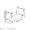 CFGH6FDF Records Open Acrylic Vinyl Record Rack Multi-functional Tabletop CD Albums Holder Album Book view 2