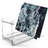 CFGH6FDF Records Open Acrylic Vinyl Record Rack Multi-functional Tabletop CD Albums Holder Album Book view 4