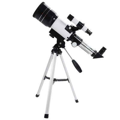 DIYEAH 70mm Professional Astronomical Refractive Telescope with Adjustable Portable Tripod and Monocular Eyepiece for Beginner Astronomy Observation Random Color