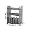 CFGH6FDF Records Minimalist Acrylic Vinyl Record Standing Cabinet for Albums Books Magazines Album Book view 2