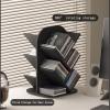 CFGH6FDF Records Open Plan Rotatable Vinyl Record Storage Stand Multi-functional Wooden CD Display Rack Album Book view 3