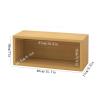 CFGH6FDF Records Multi-functional Wooden CD Record Storage Rack for Tabletop Living Room Bedroom Album Book view 2