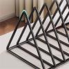 CFGH6FDF Records Multi-purpose Iron Tabletop Storage Shelf CD Record Books Rack Album Book view 3