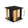 CFGH6FDF Records Rotatable Wooden CD Record Rack Game Disc Storage Shelf Album Book view 2
