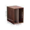 CFGH6FDF Records Home Tabletop Vinyl Record Storage Rack Wooden CD Albums Books Box Album Book view 2