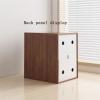 CFGH6FDF Records Home Tabletop Vinyl Record Storage Rack Wooden CD Albums Books Box Album Book view 3