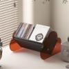 CFGH6FDF Records Acrylic CD Desktop Clouds Storage Rack Home Record Books Display Stand Album Book view 3