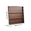 CFGH6FDF Records Floor Standing Wooden Vinyl Record Storage Holder with Brass Divider CD Books Display Rack Album Book view 2