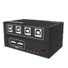 4-Port USB Synchronizer, Keyboard Mouse KVM Switch/Distributor, Multi-Opening DNF Game Control Synchronizer, for Game Tudios, Security/Stock Market Surveillance, Offices view 1