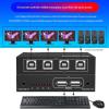 4-Port USB Synchronizer, Keyboard Mouse KVM Switch/Distributor, Multi-Opening DNF Game Control Synchronizer, for Game Tudios, Security/Stock Market Surveillance, Offices view 4