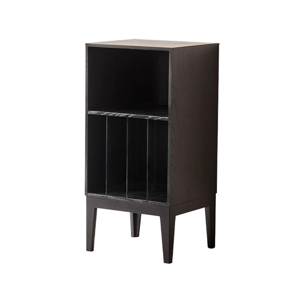 CFGH6FDF Records Multi-functional Vinyls Record Storage Cabinet Wooden Display End Table for Living Room Bedroom Album Book