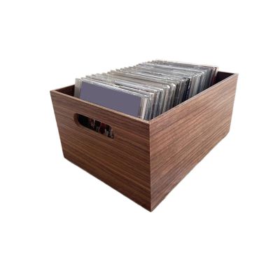 CFGH6FDF Records Multifunctional CD Record Box Wooden Albums Retro Storage Rack Album Book