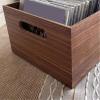 CFGH6FDF Records Multifunctional CD Record Box Wooden Albums Retro Storage Rack Album Book view 3