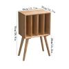 CFGH6FDF Records Vinyl Record Storage Cabinet Wooden Albums CDs Exhibit Stand for Living Room Bedroom Album Book view 2