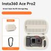 MsCalido For Ace Pro2 Hard Carrying Case, Waterproof Protective Storage Box for Street Photography Kit with Accessories, Portable Travel Organizer with Carabiner (Beige) view 2