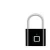 OFAPLFKUR Keyless USB Charging Fingerprint Lock Smart Padlock Waterproof Door Lock 0.2sec Unlock Portable Anti-Theft Padlock Zinc(Black) view 4