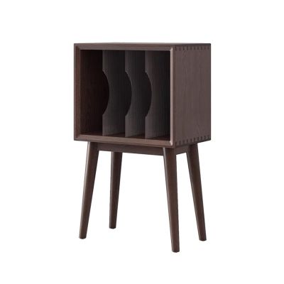 CFGH6FDF Records Home Wooden Vinyl Record Storage Cabinet with Legs Display Rack for Albums Books Magazines Album Book