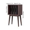 CFGH6FDF Records Home Wooden Vinyl Record Storage Cabinet with Legs Display Rack for Albums Books Magazines Album Book view 2