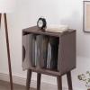 CFGH6FDF Records Home Wooden Vinyl Record Storage Cabinet with Legs Display Rack for Albums Books Magazines Album Book view 3