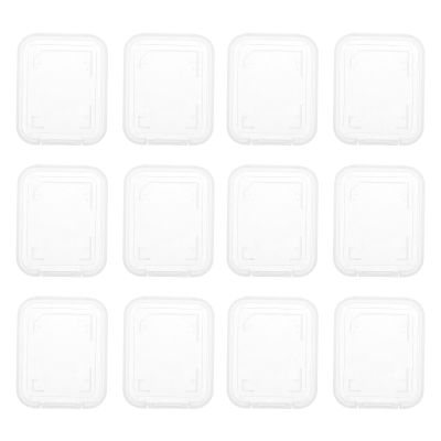 BEBEMOKO 20pcs Memory Card Case Holder for Travel Portable Small Single Slot Storage Container Impact Resistant Plastic Card Storage Organizer