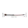 STAHAD Car Audio RCA Signal Splitter Cable 1 Female to 2 Male Pure Copper Wire with Red Mesh Sleeve for Subwoofer and Speaker Installation view 2