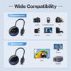 Wireless HDMI Transmitter and Receiver 4K, LED Display Wireless HDMI Extender with 2.4G &5G Chip for Casting Video &Audio from Laptop PC Camera Cable Box PS5 to Monitor Projector HDTV -165FT Dark Blue view 3