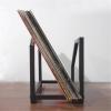 CFGH6FDF Records Tabletop Metal CD Record Display Rack, for Living Room Offices Lounge Album Book view 3
