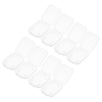Alipis 20pcs Memory Card Case Organizer Small White Box Set Compact Card Holder with Sturdy Storage Protective Carrying Box for Travel and Daily Use