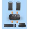 2 Ports USB Synchronizer, USB 3.0 Extender/Splitter, USB Printer Sharing Device, Computer Keyboard Mouse Shared Display/Distributor Controller, External USB Flash Drive Hub Converter view 4
