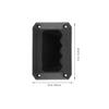 Alipis 10pcs Recessed Speaker Handle Replacement for Audio Cabinet Side Handle Black Plastic Speaker Case for Stage and Home Audio Equipment view 2