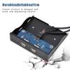 BONKZEBU 3.5 Inch USB 2.0 Floppy Drive,Front Panel Durable Tinned Copper Wire,Connector Dual Port USB Interface,for Desktop PC Host Computer Case Upgrade view 3