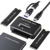 chenyang 3 in 1 USB C to M.2 NVMe/SATA Hard Drive Docking Station for M.2 SATA  NVMe SSD and 2.5" SATA SSD/HDD view 1