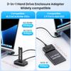 chenyang 3 in 1 USB C to M.2 NVMe/SATA Hard Drive Docking Station for M.2 SATA  NVMe SSD and 2.5" SATA SSD/HDD view 2