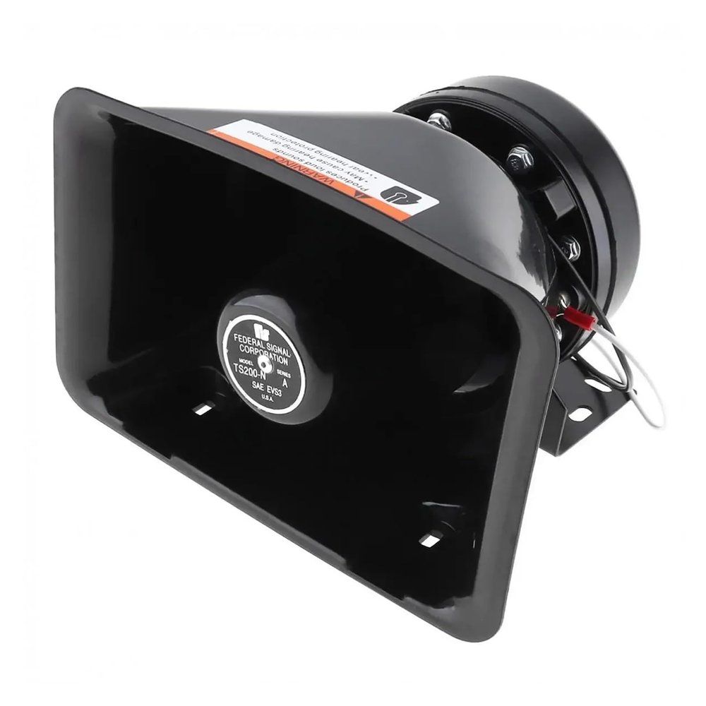 200W Universal DC12V 9 Tone Loud Car host Warning Siren Horn Speaker with MIC System(1PCS Horn)